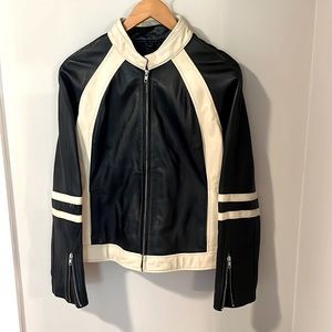 Wilsons Leather Black and White Jacket